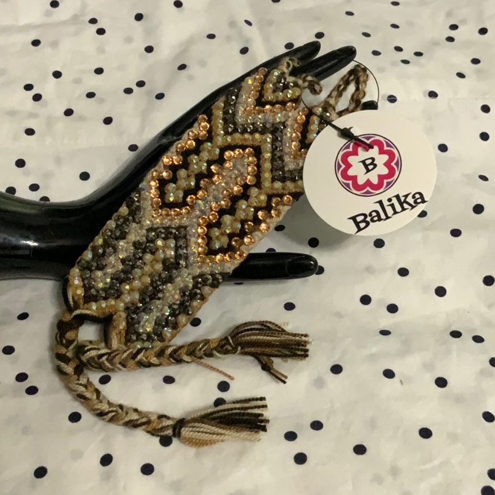 Wayuu friendship bracelet with crystals💕*